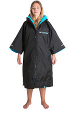 2021 Dryrobe Advance Short Sleeve Premium Outdoor Change Robe ASDABB - Black / Blue